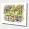 Designart - Painting Of Rustic Cottage In The Woods - Traditional Canvas Wall Art Print